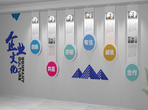 镇沅企业文化墙需要传递什么办公文化？